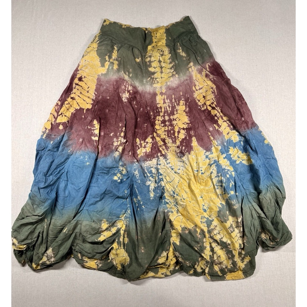 Cute Options Tie Dye Maxi Skirt Sz L Boho Festival Balloon Maxi Grunge Hippie